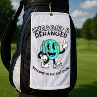 Enraged And Deranged Welcome To The Shit Show Golf Towel thumb 2
