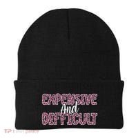 Expensive And Difficult Funny Mom Life For Bougie Women Beanie thumb 0