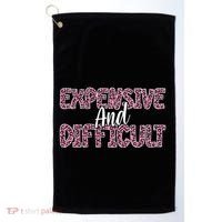 Expensive And Difficult Funny Mom Life For Bougie Women Golf Towel thumb 0