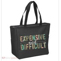 Expensive And Difficult, Wife Sarcastic Funny Mom Tote Bag thumb 2