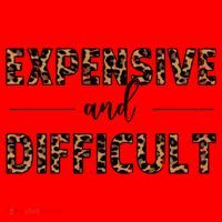 Expensive And Difficult Funny Sarcasm Humor Santa Hat thumb 1
