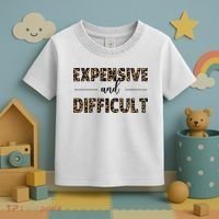 Expensive And Difficult Funny Sarcasm Humor Toddler T-Shirt thumb 3