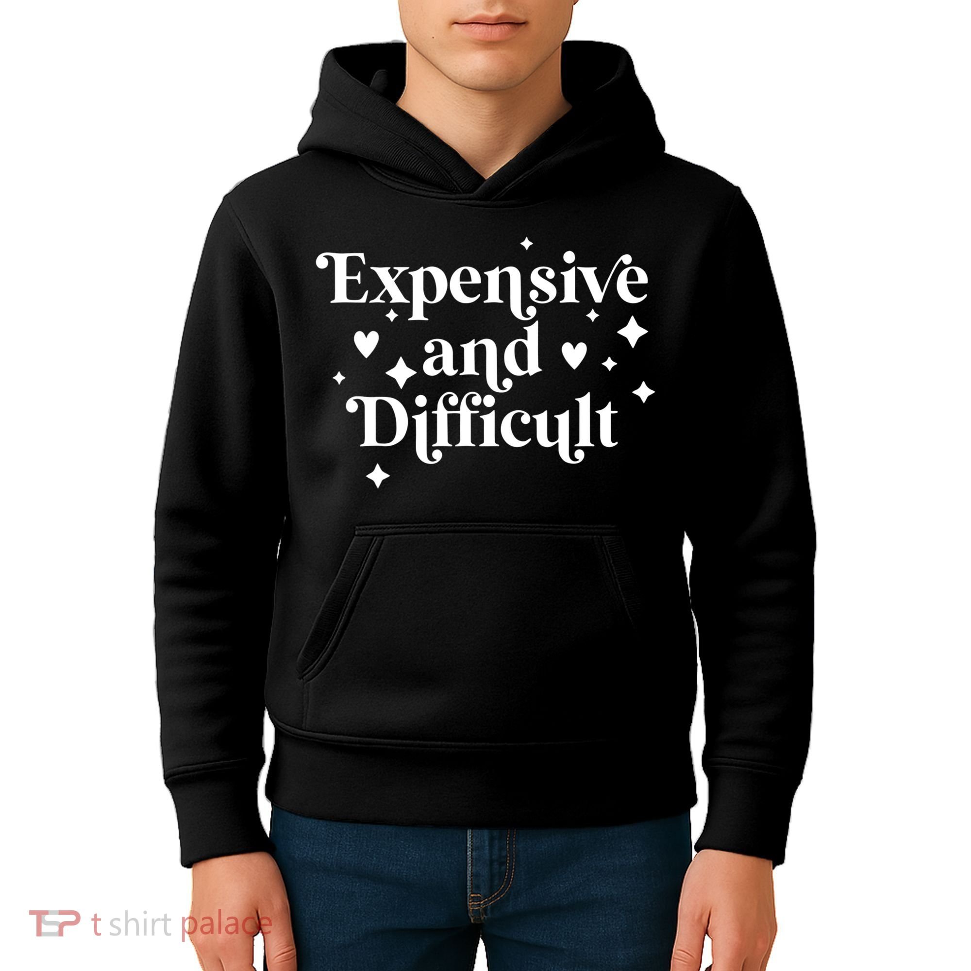 Expensive And Difficult Funny Sarcasm Humor Kids Hoodie