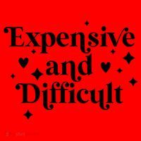 Expensive And Difficult Funny Sarcasm Humor Santa Hat thumb 1