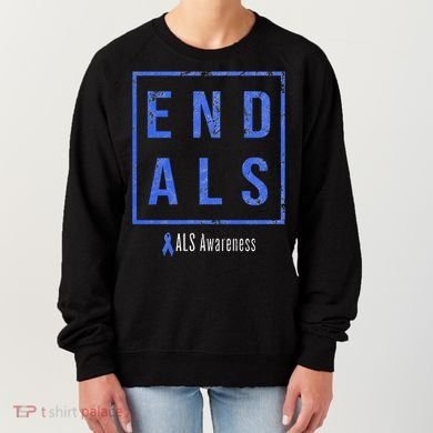 End Als Distressed Als Awareness Women's Sweatshirt