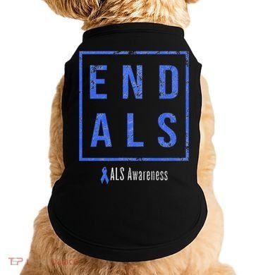 End Als Distressed Als Awareness Doggie Tank