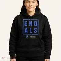 End Als Distressed Als Awareness Hoodie thumb 5