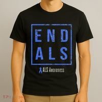 End Als Distressed Als Awareness T-Shirt thumb 3