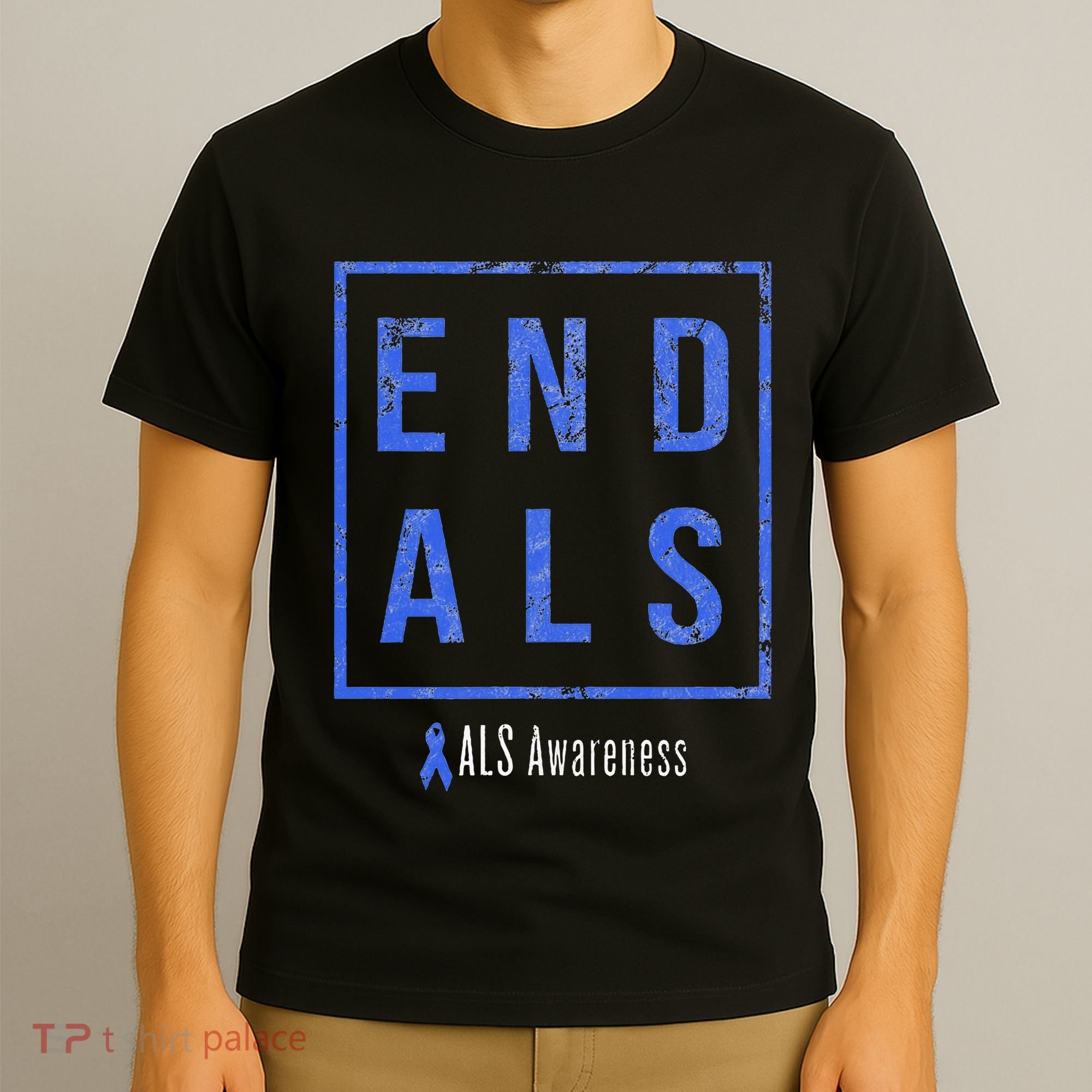End Als Distressed Als Awareness T-Shirt
