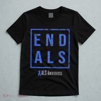 End Als Distressed Als Awareness T-Shirt thumb 5