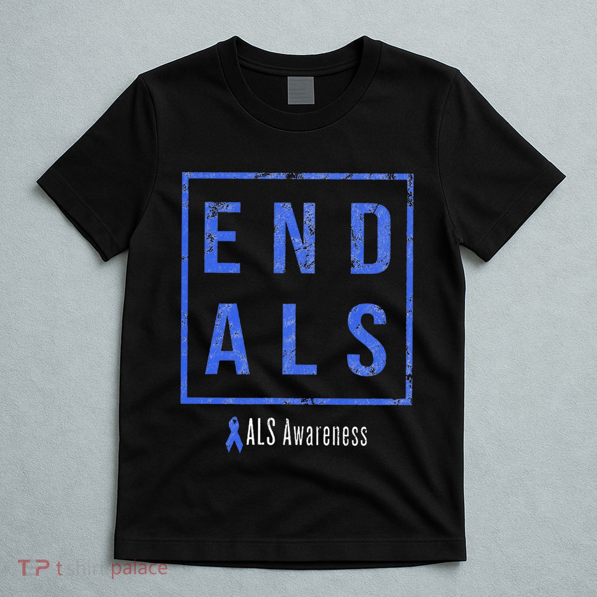 End Als Distressed Als Awareness T-Shirt