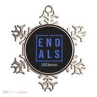 End Als Distressed Als Awareness Ornament thumb 0