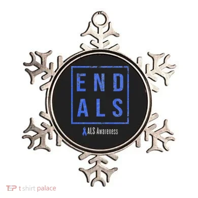 End Als Distressed Als Awareness Ornament