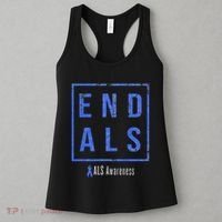 End Als Distressed Als Awareness Women's Tank Top thumb 3