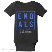 End Als Distressed Als Awareness Baby Bodysuit thumb 0