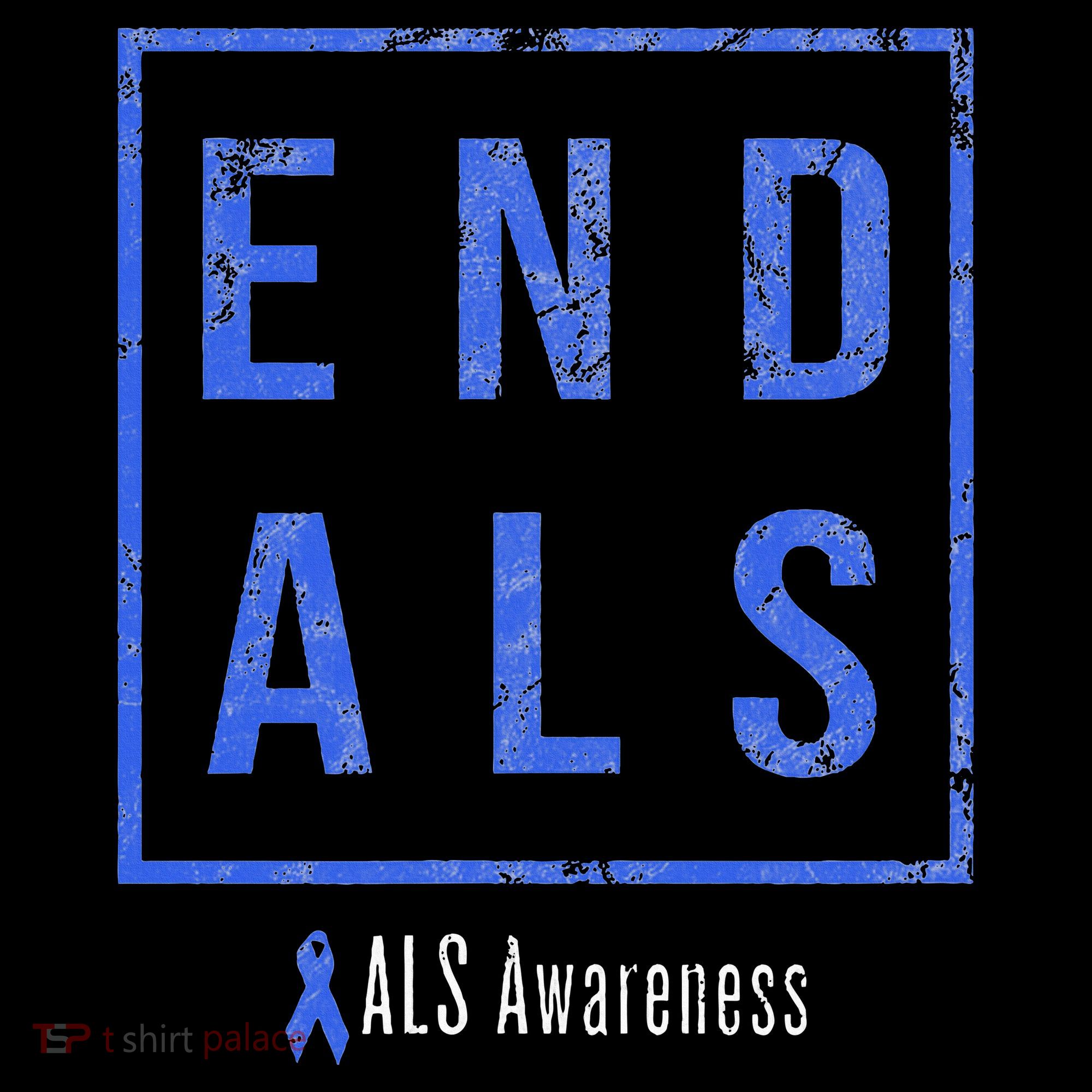 End Als Distressed Als Awareness Toddler Hoodie
