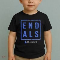 End Als Distressed Als Awareness Toddler T-Shirt thumb 2