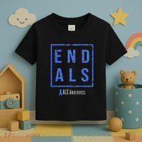 End Als Distressed Als Awareness Toddler T-Shirt thumb 3