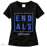 End Als Distressed Als Awareness Women's T-Shirt thumb 0