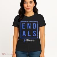 End Als Distressed Als Awareness Women's T-Shirt thumb 4