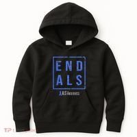 End Als Distressed Als Awareness Kids Hoodie thumb 0