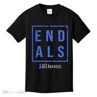 End Als Distressed Als Awareness Kids T-Shirt thumb 0