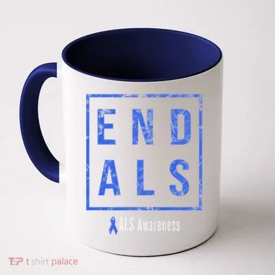 End Als Distressed Als Awareness Coffee Mug