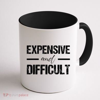 Expensive And Difficult Coffee Mug back