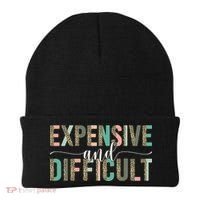 Expensive And Difficult Wife Sarcastic Funny Mom Beanie thumb 0