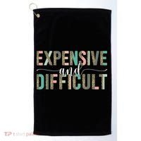 Expensive And Difficult Wife Sarcastic Funny Mom Golf Towel thumb 0