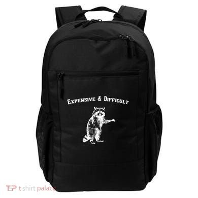 Expensive And Difficult Retro Funny Raccoon Backpack