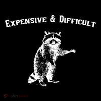 Expensive And Difficult Retro Funny Raccoon Toddler Hoodie thumb 2