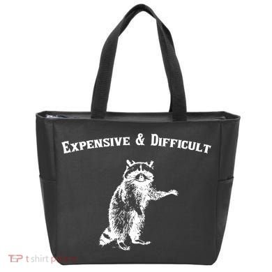 Expensive And Difficult Retro Funny Raccoon Tote Bag