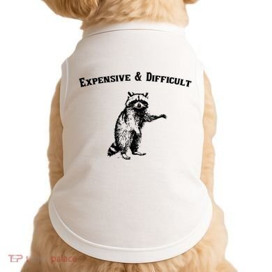 Expensive And Difficult Retro Funny Raccoon Doggie Tank