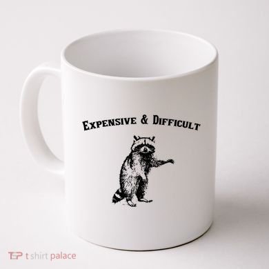 Expensive And Difficult Retro Funny Raccoon Coffee Mug