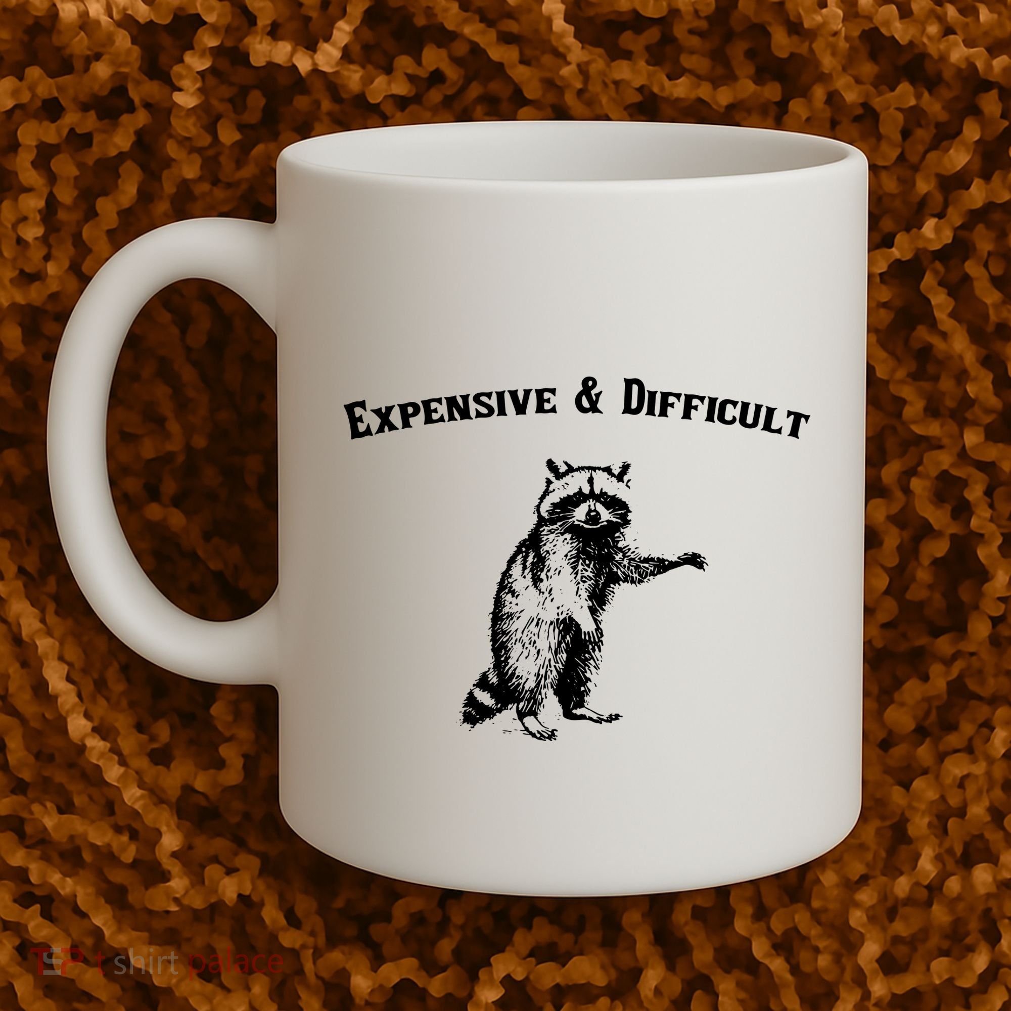 Expensive And Difficult Retro Funny Raccoon Coffee Mug