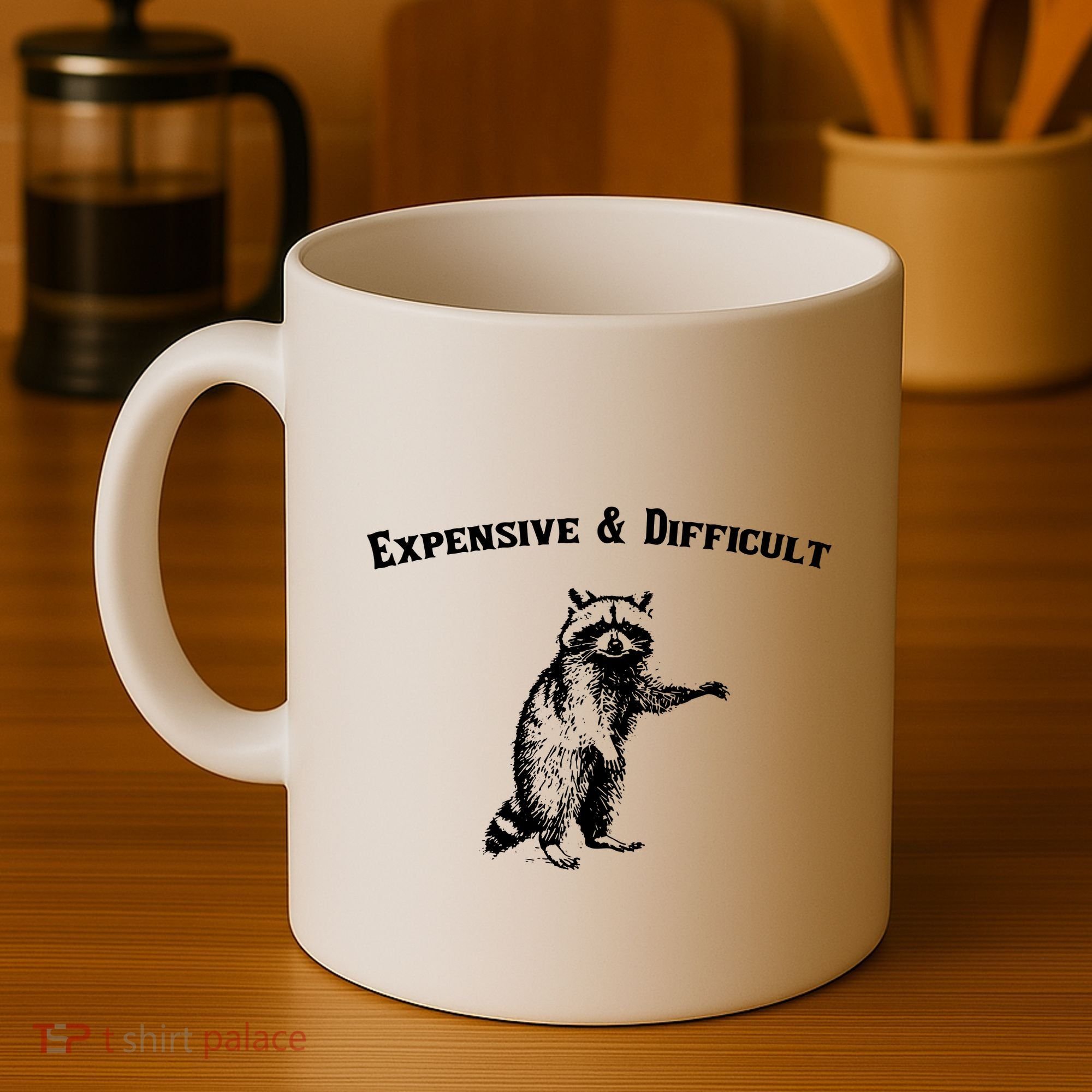 Expensive And Difficult Retro Funny Raccoon Coffee Mug
