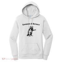 Expensive And Difficult Retro Funny Raccoon Women's Hoodie thumb 0