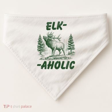 Elk Aholic USA-Made Doggie Bandana