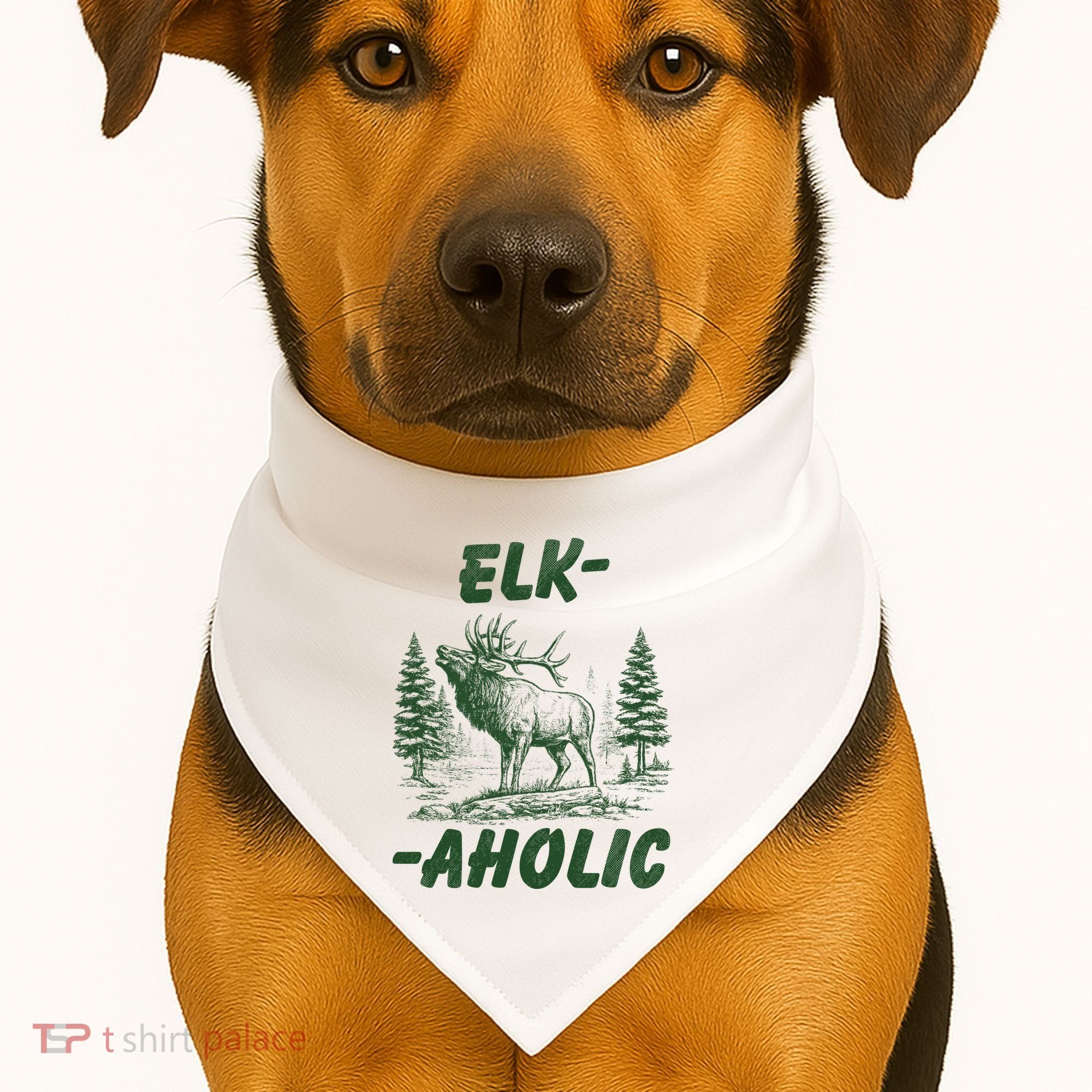 Elk Aholic USA-Made Doggie Bandana