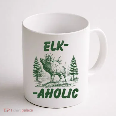 Elk Aholic Coffee Mug back