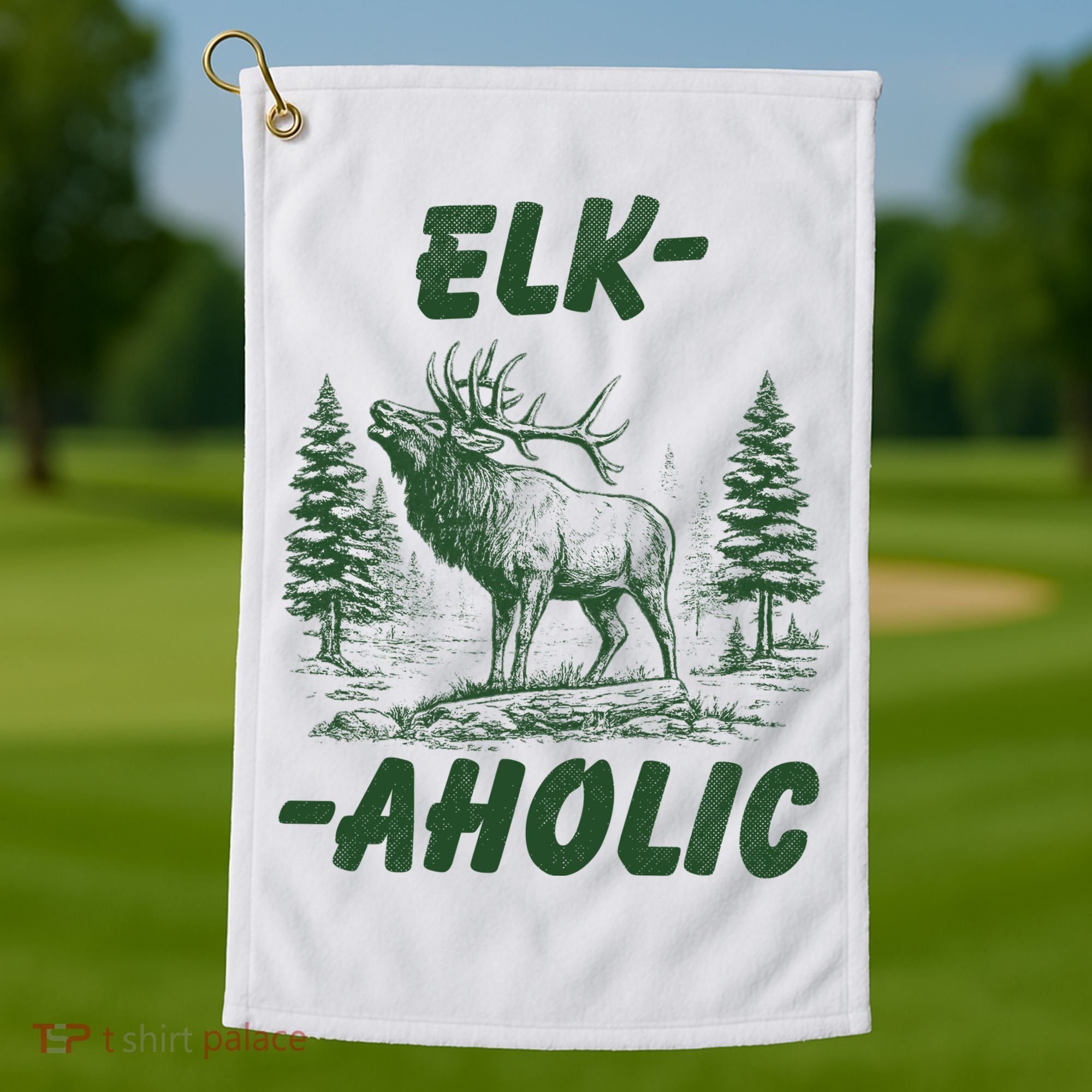 Elk Aholic Golf Towel