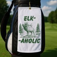 Elk Aholic Golf Towel thumb 2