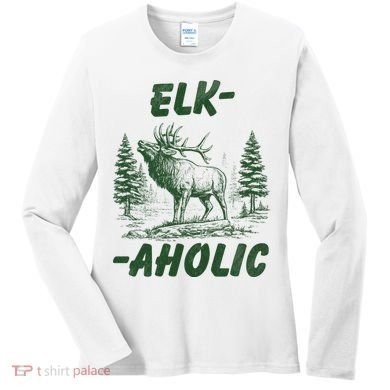 Elk Aholic Women's Long Sleeve Shirt