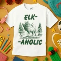Elk Aholic Kids T-Shirt thumb 3