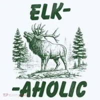 Elk Aholic Kids T-Shirt thumb 4