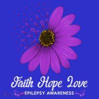 Epilepsy Awareness Faith Hope Love Purple Ribbon Pretty Tee Great Gift Mousepad thumb 1