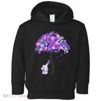 Elephant Alzheimers Flower Family Support Toddler Hoodie thumb 0