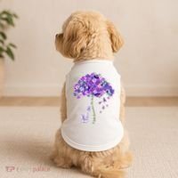 Elephant Alzheimers Flower Family Support Doggie Tank thumb 2