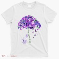 Elephant Alzheimers Flower Family Support T-Shirt thumb 0